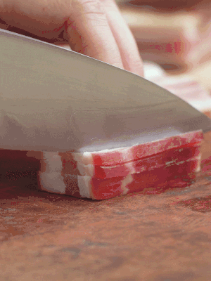 金字淡咸肉切絲。